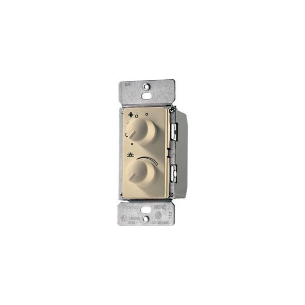 Eaton Combination Dimmer and 4-Speed Fan Control, Almond RDC15-A-K - main