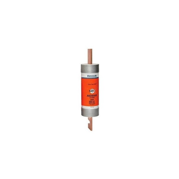 Ferraz Shawmut 3.12in x 13.38in, 600 VAC/VDC, 600 A, 200 kA AC/100 kA DC Interrupt, Fiberglass Body, Tin A6D600R - main