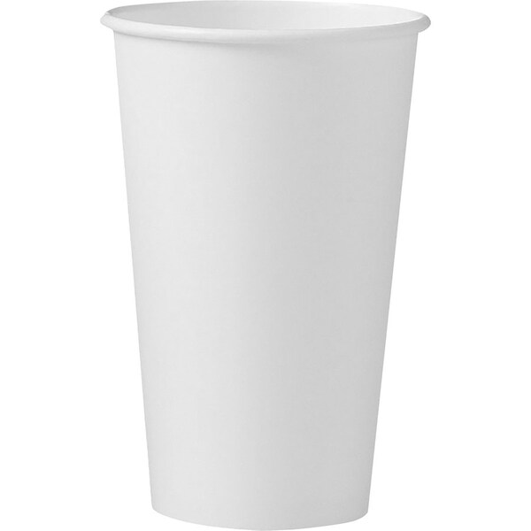 Solo SOLO Polycoated Hot Paper Cups, 16 oz, White 316W-2050 - main
