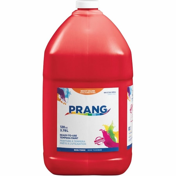 Dixon Ticonderoga Dixon Prang Tempera Paint, Ready-to-Use, Nontoxic, 1 Gallon, Red 22801 - main