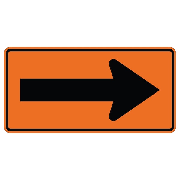 Sign Solutions Usa Traffic Sign, 36 in Width, Aluminum Sign, Horizontal Rectangle DUS12DFO3618W1-6R - main