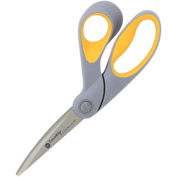 Acme United Westcott ExtremEdge Adjustable Tension Titanium Bonded Scissors, 9 Bent, Gray, PK3 14669 - main
