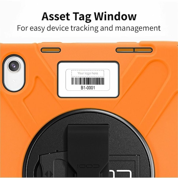 Codi Rugged iPad 11in (A16) / iPad 10.9in (10th Generation) Case w/ Integrated Screen Protector - Orange C30705069ISORG - main