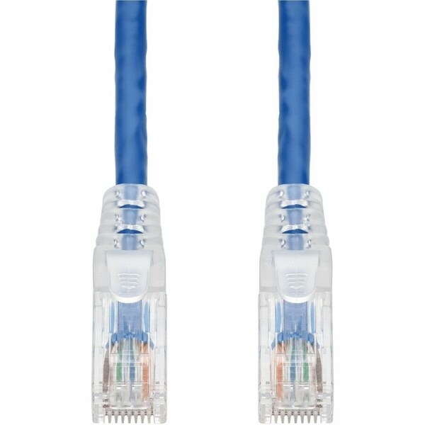 Add-On 13FT BLUE CAT6A PVC ETHERNET CABLE SNAGLESS EASY CLEAR BOOT TAA RJ-45 M/M ADD-13FCAT6A-BE-TAA - main