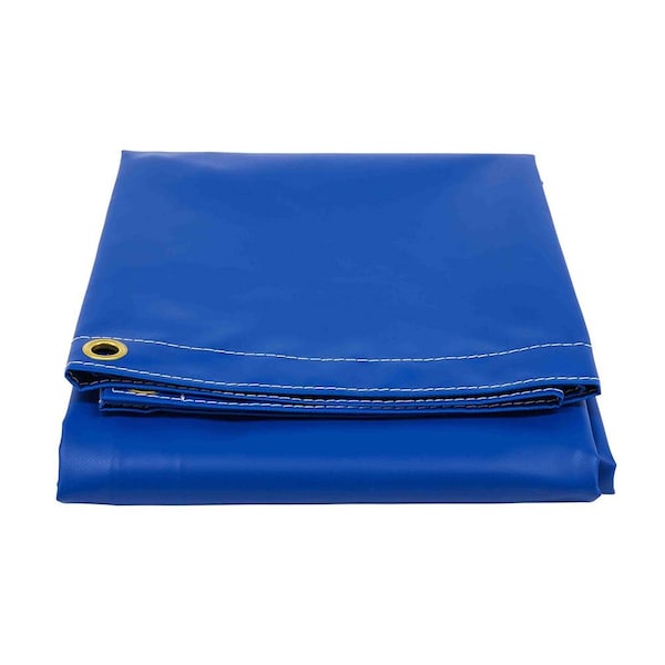 Mytee Products 8ft x 10ft Blue 18oz Vinyl Utility Tarp Waterproof, Multipurpose, Cars, Boats, Campers VT18-8x10-BLUE - main