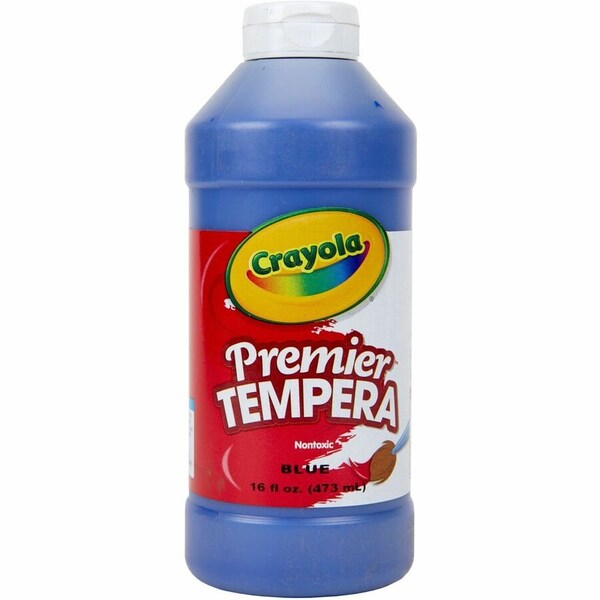 Crayola Premier Tempera Paint, 16 oz, Blue, 3PK 54-1216-042 - main