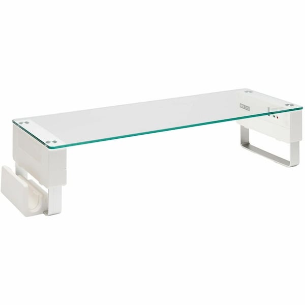 Eaton Tripp Lite Series Monitor Riser for Desk - Height Adjustable, Glass Top, USB and Audio Ports MR248USBG - main