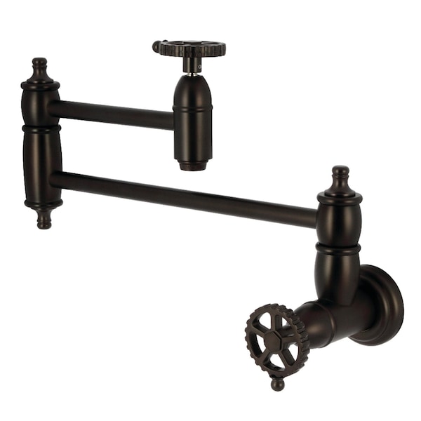 Kingston Brass Wall Mount Pot Filler Faucet, Oil Rubbed Bronze KS3105CG - main
