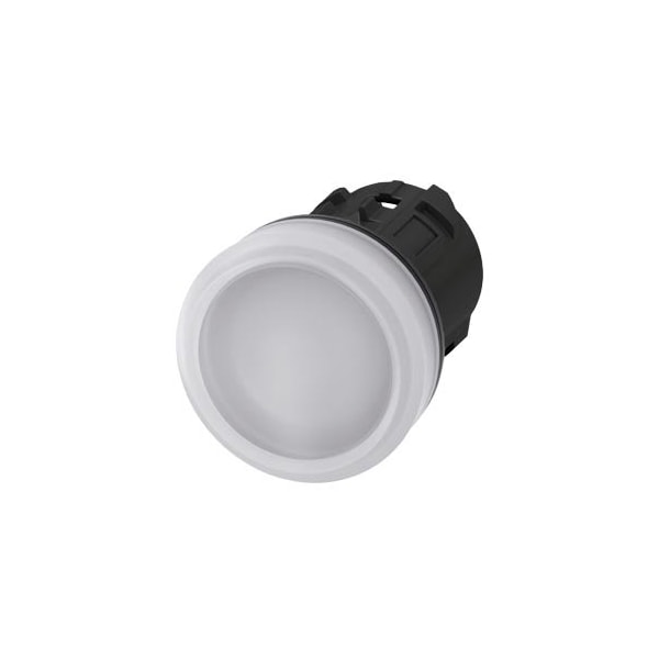Siemens Indicator light, 22 mm, round, plastic, white, lens, smooth 3SU1001-6AA60-0AA0-ZY10 - main