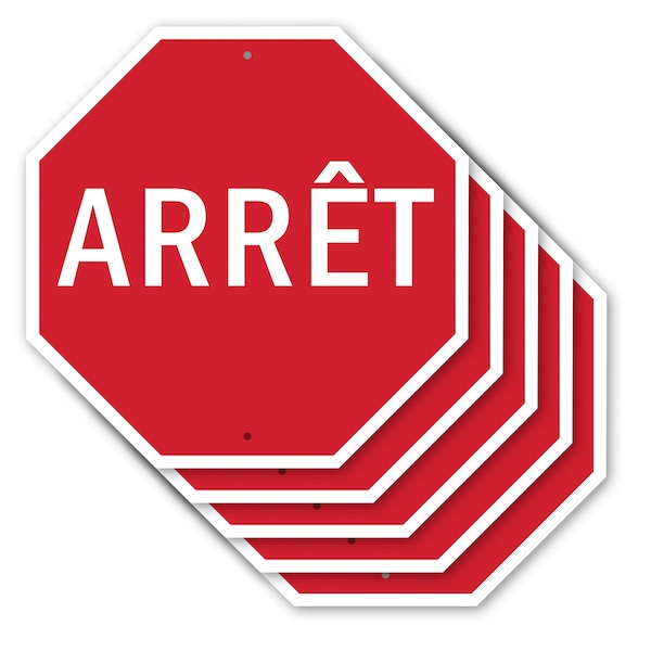 Signmission Arrt, 10 inch X 10 inch, Aluminum Metal Signs, 5PK OC-A-5Pack-10-60 - main