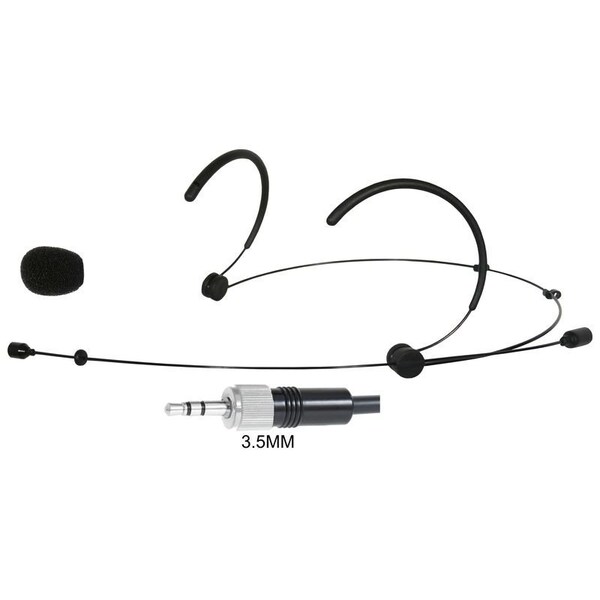 Galaxy Audio Black Color Lightweight Omnidirectional Microphone for Presentations with Senn 3.5 MM three conduct HS3OBKSEN - main