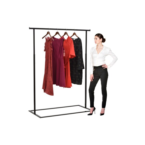 Single Hanging Racks Specialty Store Services 48 Inch Mobile Single Hang Rail Clothing ...