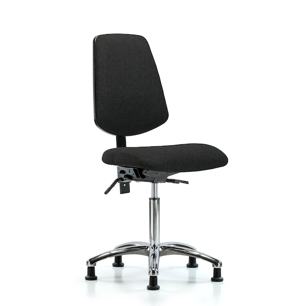 Blue Ridge Ergonomics Fab Med Bench Chair, Bk, Glds, Blk, No Arms, 22" to 29" Height, Black BR-FMBCH-MB-CR-T1-A0-NF-RG-F42 - main