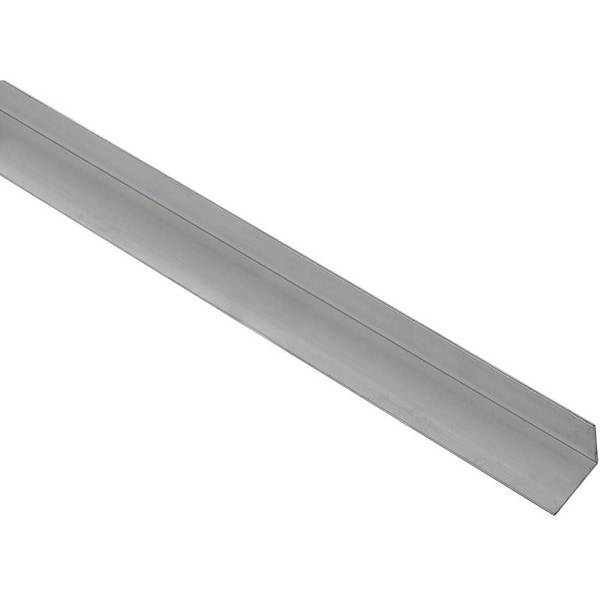 Stanley 4203BC Series Angle Stock, 112 in L Leg, 96 in L, 116 in Thick, Aluminum, Mill N258-327 - main