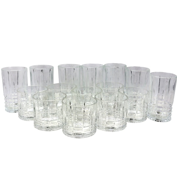 Gibson Home Jewelite 16 Piece Tumbler and Double Old Fashioned Glass Set 116962.16 - main