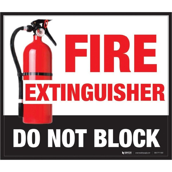 Creative Safety Supply Floor Sign, 32 in Height, 48 in Width, Industrial vinyl with permanent pressure sensitive adhesive FS27001-48 - main