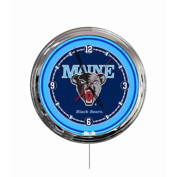 Holland Bar Stool University of Maine 16 LED Wall Clock ClkL16 - main