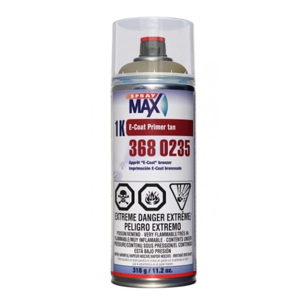 Spraymax 1K E-Coat Aerosol Primer Spray Paint, Gray SPM-3680233 - main