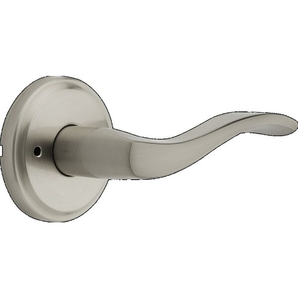 Kwikset Sedona Lever Privacy Door Lock with 6AL Latch and RCS Strike Satin Nickel Finish 730SEL-15 - main