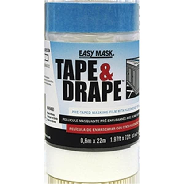 Trimaco 949460 Easy Mask 0.6 x 22 m. Plastic Pretaped Drop Cloth 47034949462 - main