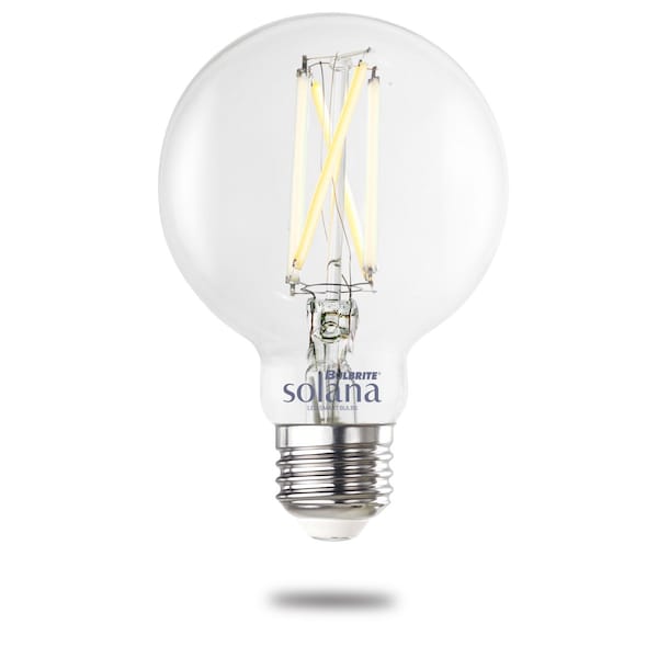 Bulbrite Solana 60-Watt Equivalent G25 Smart Wi-Fi Connected 90 CRI LED Edison Filament Light Bulb 293125 - main
