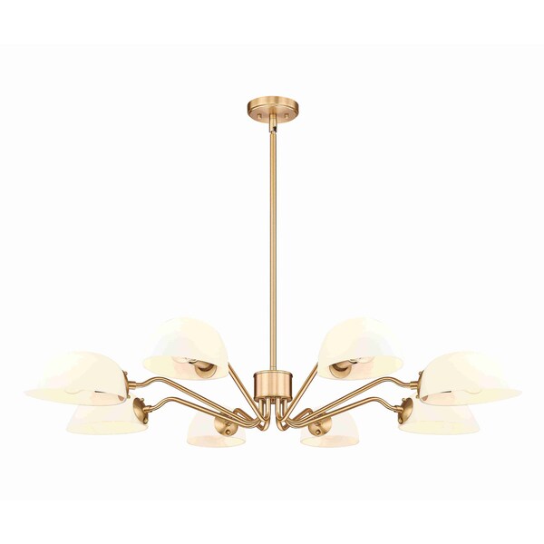 Z-Lite Breton Modern Gold 8 Light Chandelier 3048-8MGLD - main