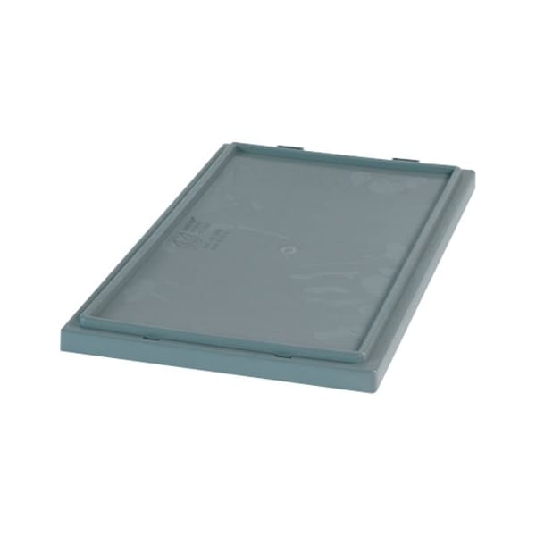 Partners Brand Gray Plastic Lid, Stack/Nest, 20 7/8x18 1/4", Gray, PK3, 3 PK BINS158 - main