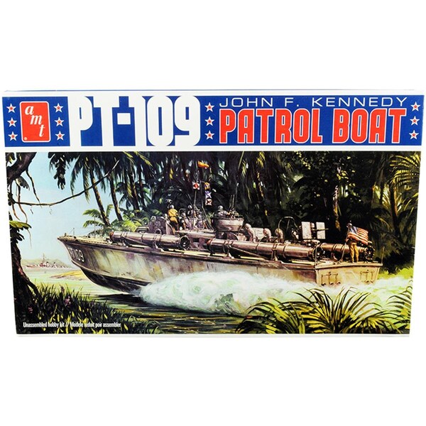 Amt 1-64 Scale PT-109 John F. Kennedy World War II Patrol Boat Skill 2 Model Kit AMT1233 - main