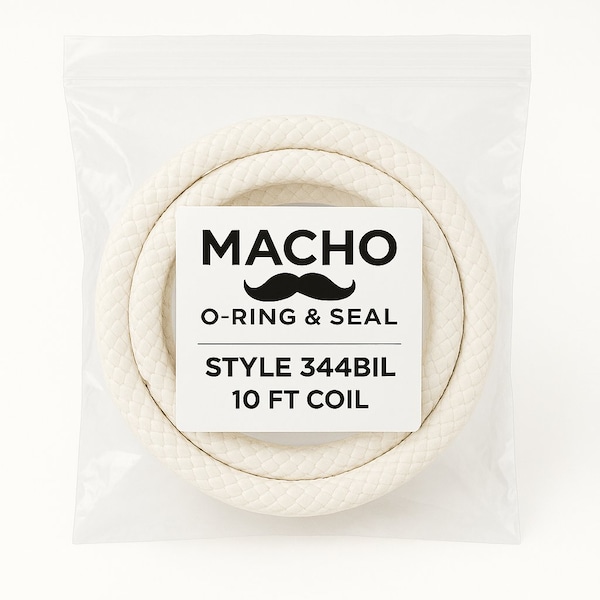 Macho O-Ring & Seal Style 344BIL Mechanical Pump & Valve Packing, 1 in SQUARE 10 ft LENGTH 344BIL.1000x10FT - main