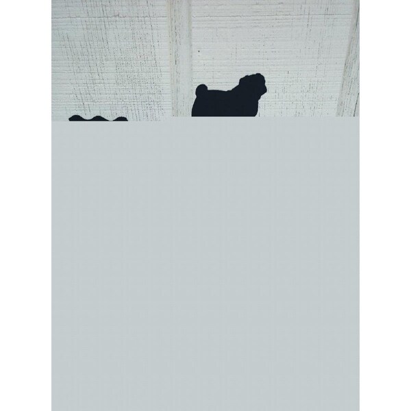 The Lazy Scroll Pug Roof Mount Weathervane pugroof - main