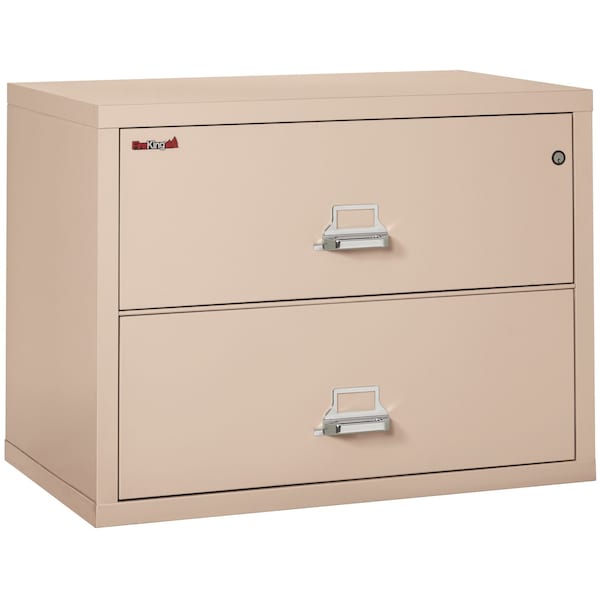 Fireking 2 Drawer, 1 Hr Fire & Impact Rated, 38" Wide Lateral Champagne 2-3822-CCH - main