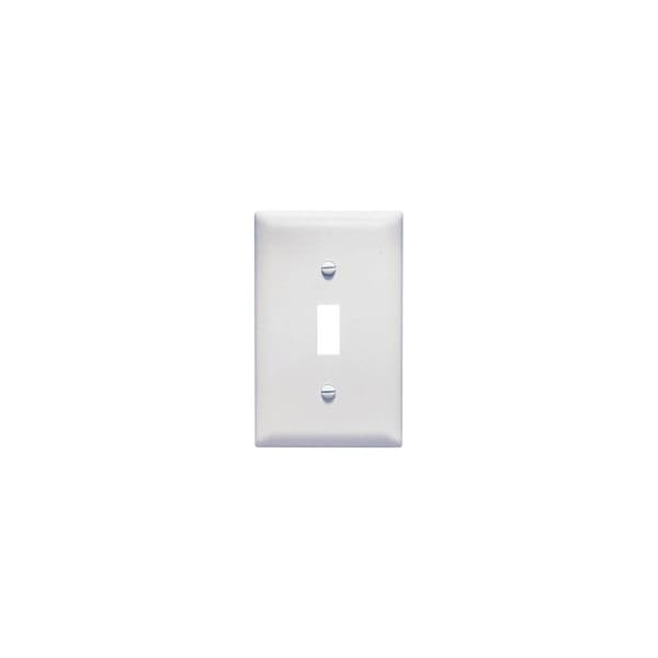Legrand TradeMaster Wallplate, 3-5/16 in L, 5.062 in W, 1 -Gang, Nylon, White TPJ1W - main
