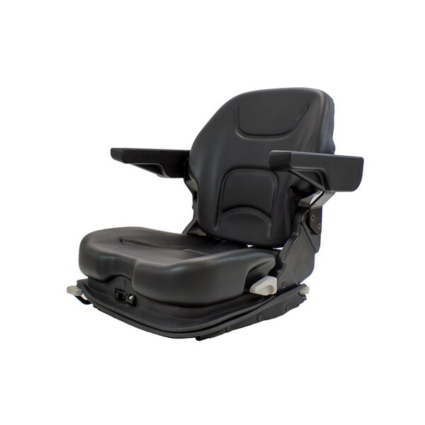 Uni Pro 1006 Air Suspension Seat 12-Volt Black Vinyl 8563 - main