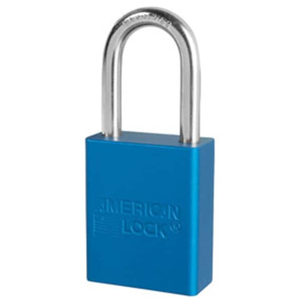 Light House Beauty 5 Pin Blue Anodized Aluminum Safety Padlock LI1402682 - main