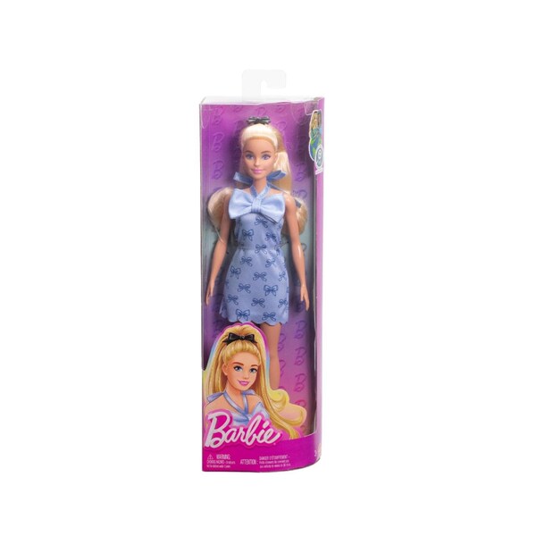 Barbie Fashionistas Fashionista Blue Bows Doll 4 pc HYT93 - main