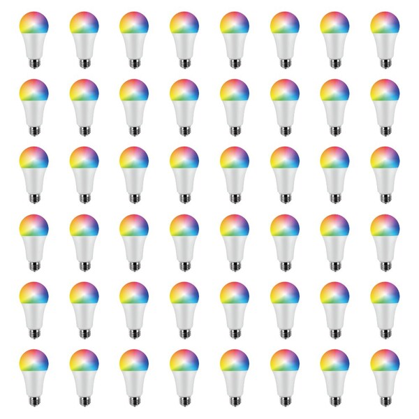 Infibrite A19 WiFi Smart LED Light Bulb, 8W 800LM, Alexa/Google/SIRI, ETL and Energy Star, 48PK IB-007-1-8W-WH-48PK - main