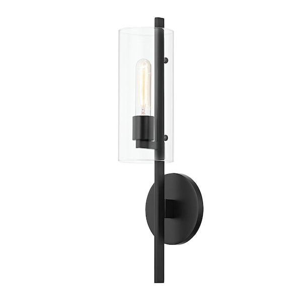 Mitzi Ariel 1 Light Wall Sconce 22 In. Soft Black H326101-SBK - main