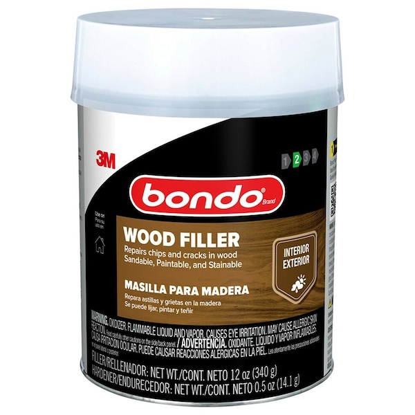 3M 1 Qt WF-QT-ES Bondo Interior and Exterior Wood Filler 00260 - main