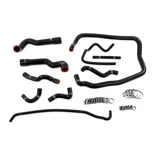 Hps Performance Reinforced Silicone Radiator, Heater, throttle body and expansion tank Coolant Hose Kit, Black, 57-2088-BLK - main