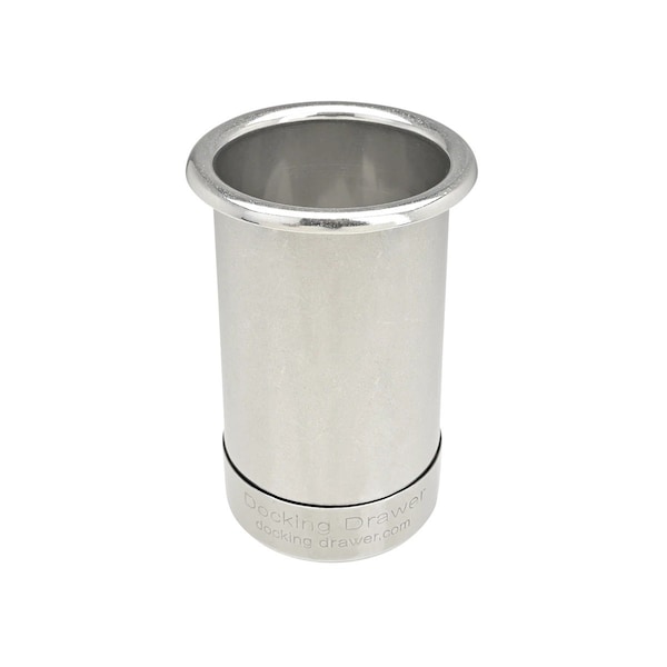 Docking Drawer Hair Dryer Canister 3" dia. f/ Style Drawer Stainless Steel Capped Bottom 0024-00503 - main