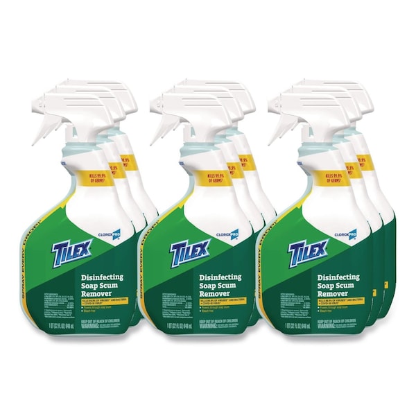 Tilex Soap Scum Remover and Disinfectant, 32 oz Smart Tube Spray, PK9 35604 - main