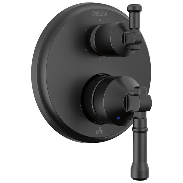 Delta Broderick 14 Series Integrated Diverter Trim 6-Setting In Matte Black T24984-BL - main