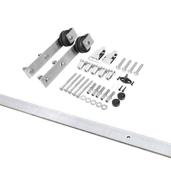 Vdomdoors Barn Interior Door, 42" x 84", White MELA7222BD-S-WS-4284 - main