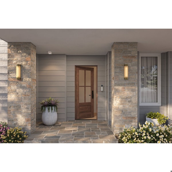 Doornmore G7504, 33.75" x 82" ( 32" Door) Left Hand, Mahogany SDL 4 Lite, 3/4 Lite Exterior Door G7504-SW-3280_1_LI - main