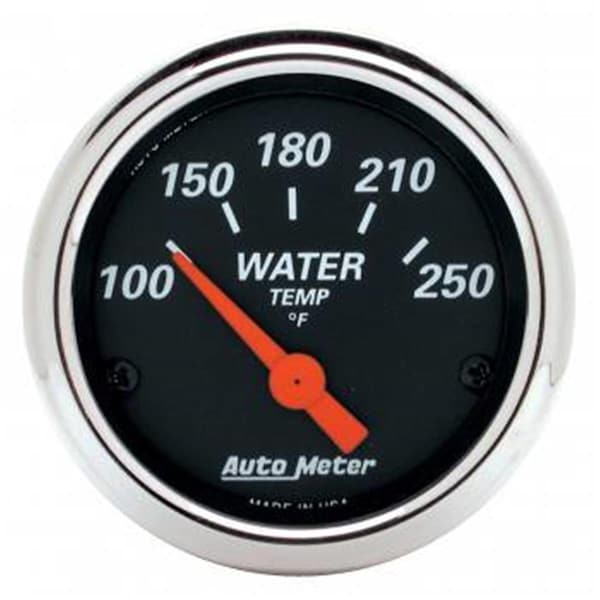 Auto Meter 1436 Designer Black Water Temperature Gauge - 2.06 in. ATM1436 - main