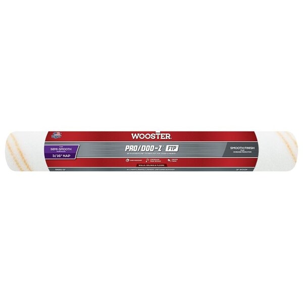 Wooster RR665 18 in. Pro/Doo-Z FTP 3/16 in. Nap Roller Cover 0RR6650180 - main