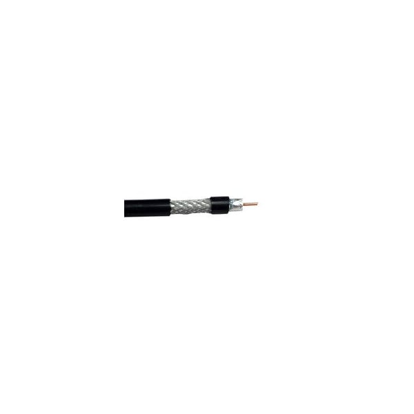 Cable Wholesale RG11U Direct Burial Coaxial Cable, 14AWG CCS Solid Black, Spool, 1000 foot 10X7-722NH - main
