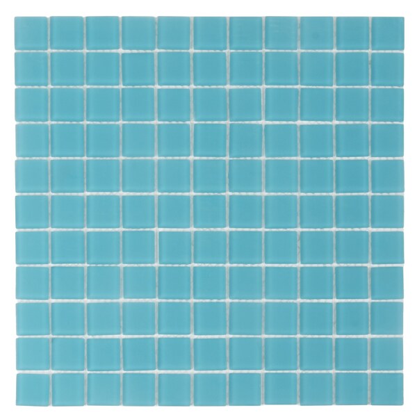 Apollo Tile Sapphire Blue 11.8 in x 11.8 in Glass Matte Floor and Wall Mosaic Tile 9.67 sqft/case, 10PK APLA88042M 1X1A - main