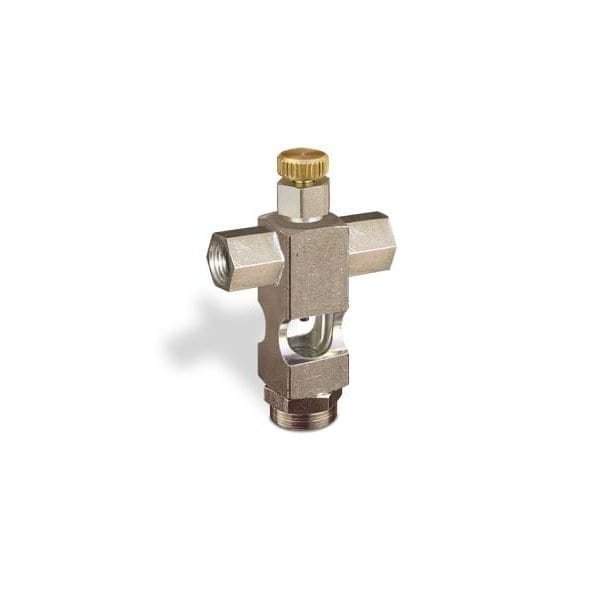 Oil-Rite Sight Feed Valve, Adjustable, Cross Pattern, 1/8 Female Npt Inlet, 1/8 Female Npt Outlet, Buna B1628-211B1HL - main