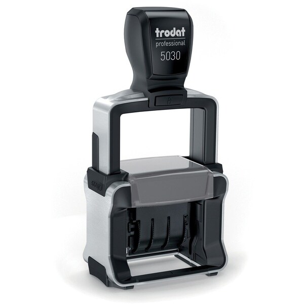 U.S. Stamp & Sign Trodat Professional Date Stamp, 4-Band, 1-5/8" x 3/8", Black T5030 - main